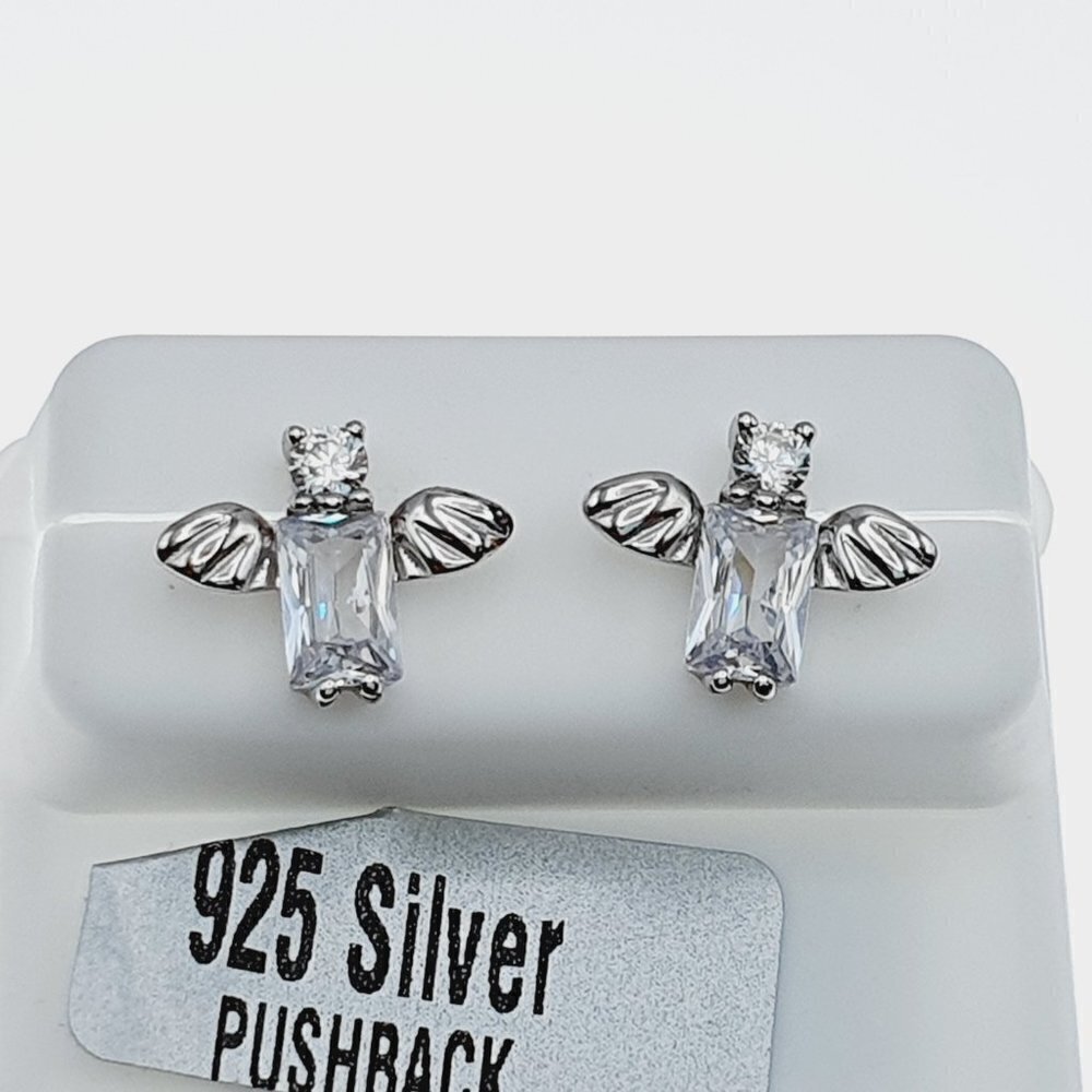 "925 sterling silver luxury CZ earrings for women/girls, Best for gift, …